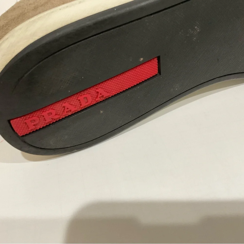 AUTHENTIC Prada Studded Accent Slip On Loafer - Picture 3 of 9